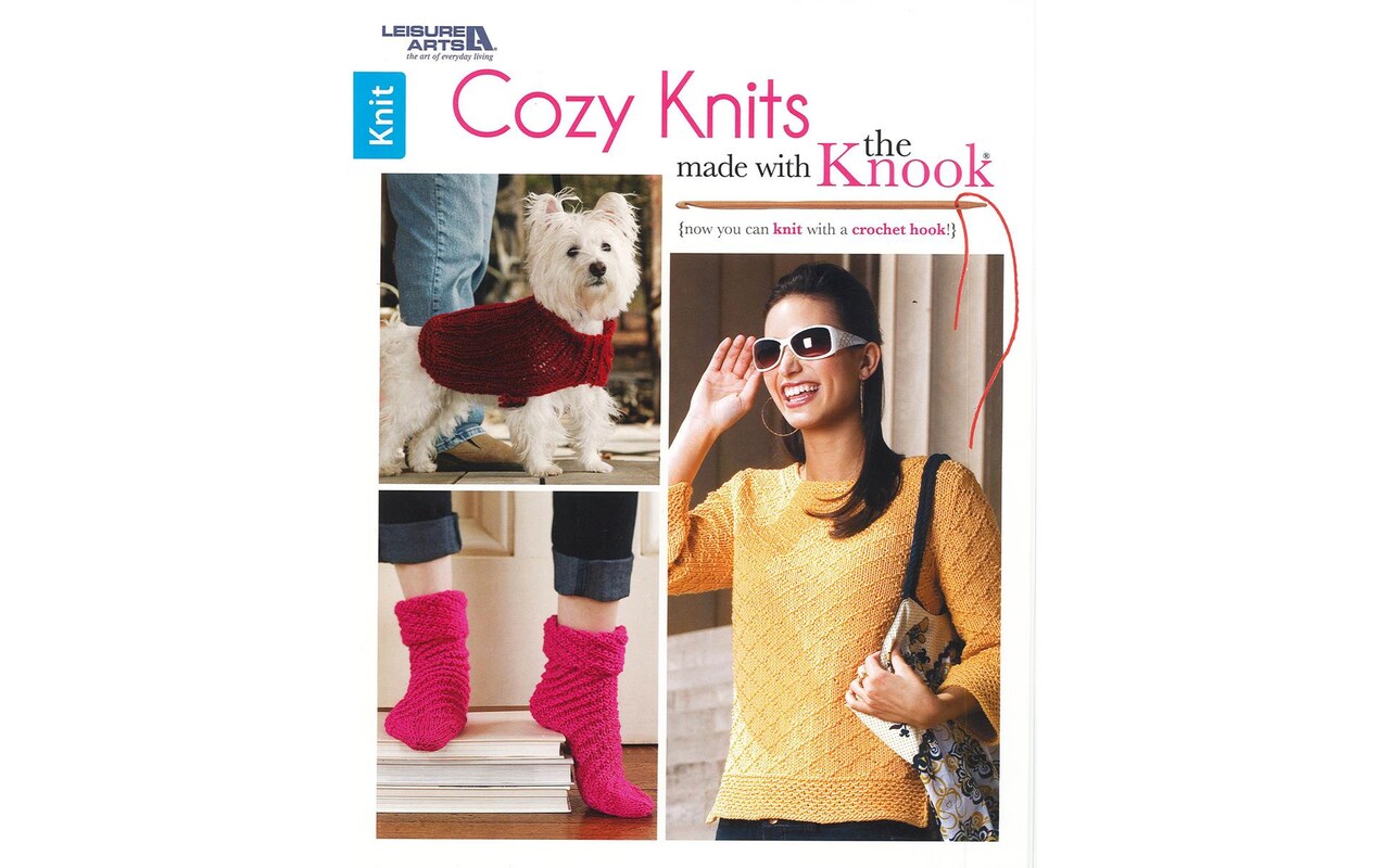 Leisure Arts Cozy Knits Made With The Knook Bk